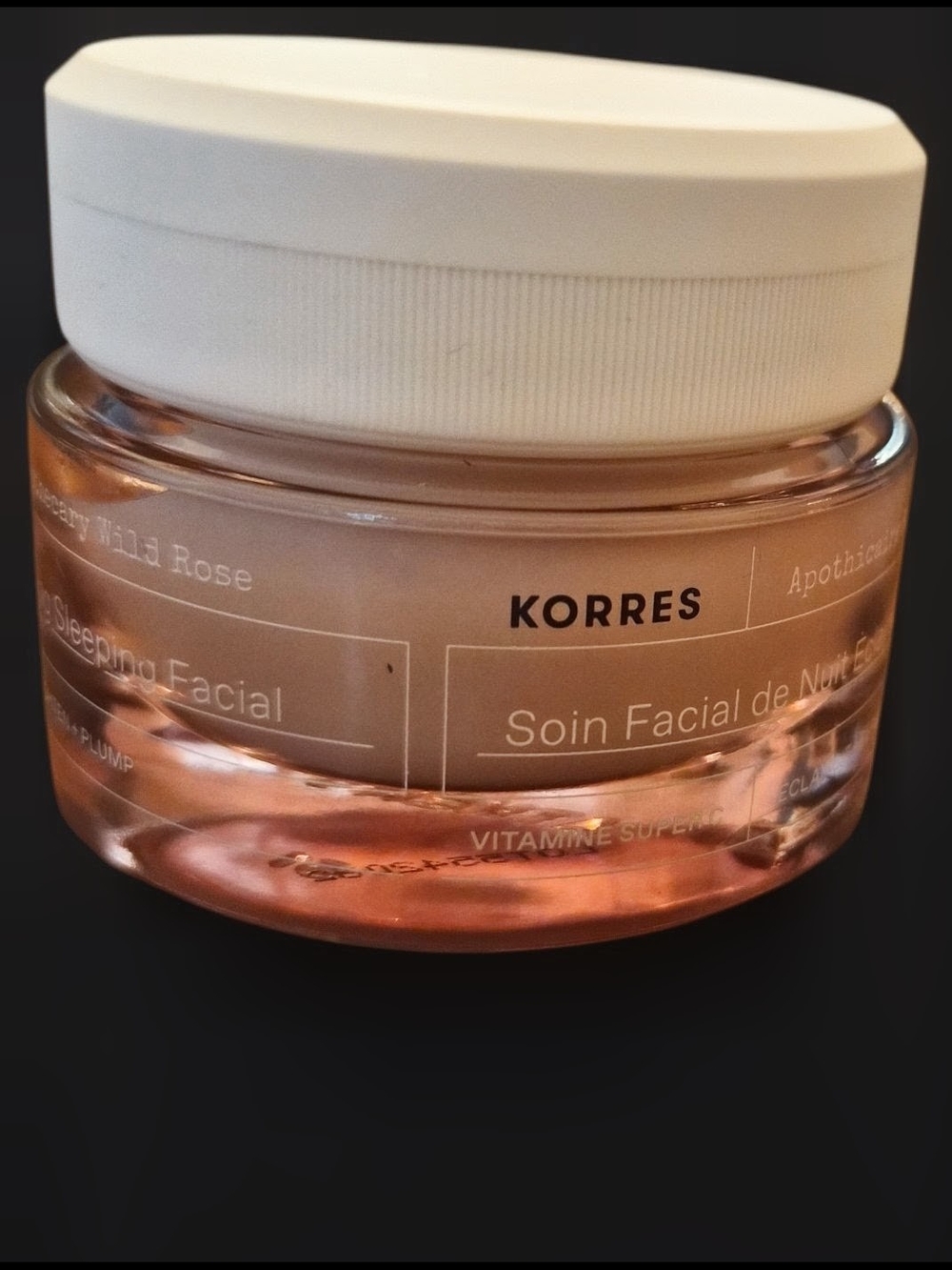 Korres Wild Rose Facial Cream Jar - White and Pink